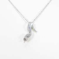 K18WG ハイヒール ダイヤモンドネックレス