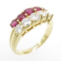 K18YG ルビーリング