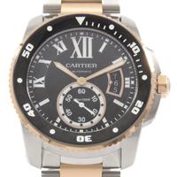 カルティエ W7100054 カリブル・ドゥ・カルティエダイバー PGコンビ 自動巻