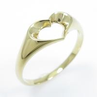 K18YG ハート リング