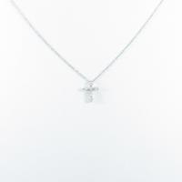 【リメイク】K10WG クロス ダイヤモンドネックレス5％引き