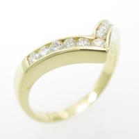 K18YG ダイヤモンドリング