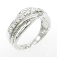 K18WG ダイヤモンドリング