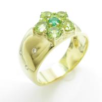 K18YG カラーストーンリング