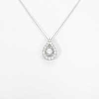 【リメイク】プラチナダイヤモンドネックレス 0．542ct・F・SI2・GOOD
