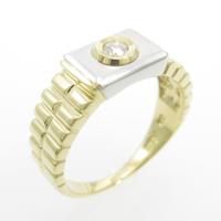 K18YG／PT ダイヤモンドリング