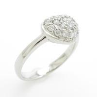 【PTJW-20cc】PT ハート ダイヤモンドリング20％引き