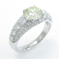 プラチナダイヤモンドリング 1．060ct・LY・SI1・GOOD