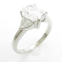 プラチナダイヤモンドリング 1．148ct・D・I1・ペアシェイプ10％引き