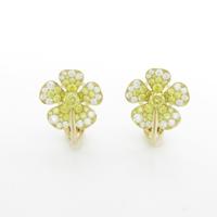 ギメル フラワー ダイヤモンドイヤリング