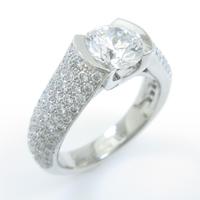 カルティエ C ドゥ カルティエ リング 1．11ct・G・VVS1