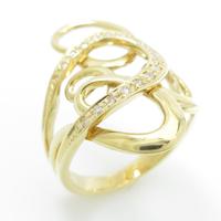 K18YG ダイヤモンドリング