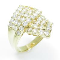 K18YG ダイヤモンドリング