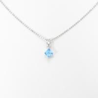 750WG／PT ブルートパーズネックレス