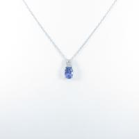 K18WG タンザナイトネックレス