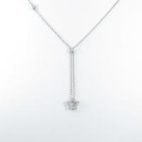 K18WG スター ダイヤモンドネックレス