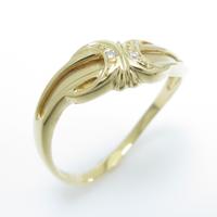 K18YG ダイヤモンドリング