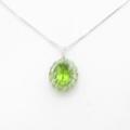 K14WG ペリドットネックレス