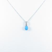 K18WG トルコイシネックレス