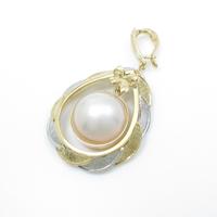 K18YG／PT マベパールペンダント