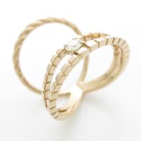 K18PG ダイヤモンドリング