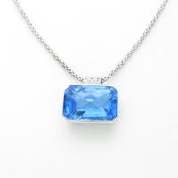 K18WG ブルートパーズネックレス