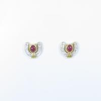 K18YG／K18WG ルビーピアス