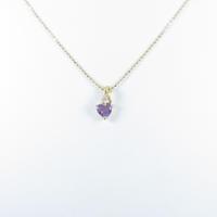 K18YG アメジストネックレス