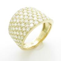 K18YG パヴェ ダイヤモンドリング