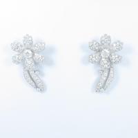 PT フラワー ダイヤモンドピアス