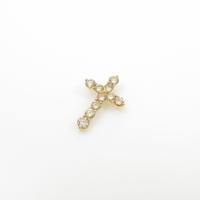 K18YG クロス ダイヤモンドペンダント