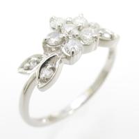 PT フラワー ダイヤモンドリング