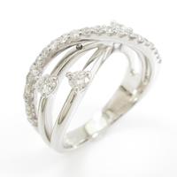 K18WG ダイヤモンドリング