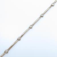 K18PG ハート ダイヤモンドブレスレット