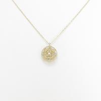 K18YG／PT ダイヤモンドネックレス