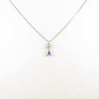 K18WG タンザナイトネックレス