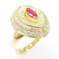 K18YG ルビーリング