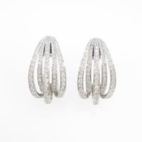 750WG／K14WG ダイヤモンドピアス