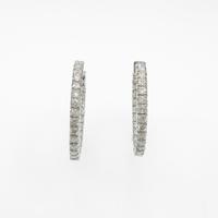 K18WG ダイヤモンドピアス