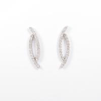 PT／K18WG ダイヤモンドピアス