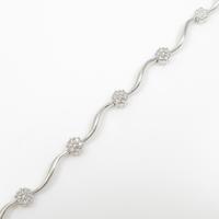 K14WG ダイヤモンドブレスレット