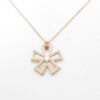 サ バース フラワー ダイヤモンドネックレス