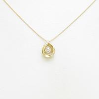 【新品】K18YG ダイヤモンドネックレス 0．137ct・F・VS2・VG