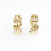 750YG ダイヤモンドピアス5％引き