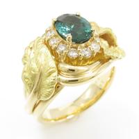 K18YG トルマリンリング