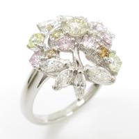 PT フラワー ダイヤモンドリング