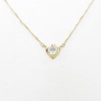 K18YG アクアマリンネックレス