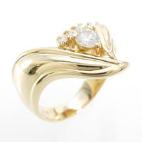 K18YG ダイヤモンドリング