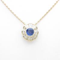 K18YG サファイヤネックレス