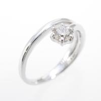 K18WG ダイヤモンドリング